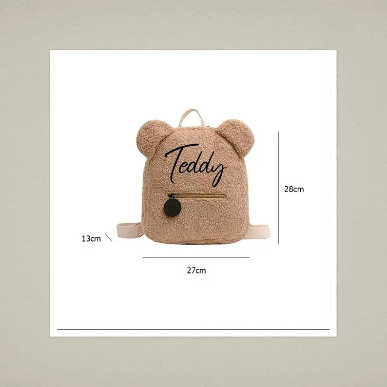 Teddy bear Personalized Embroidered Backpack