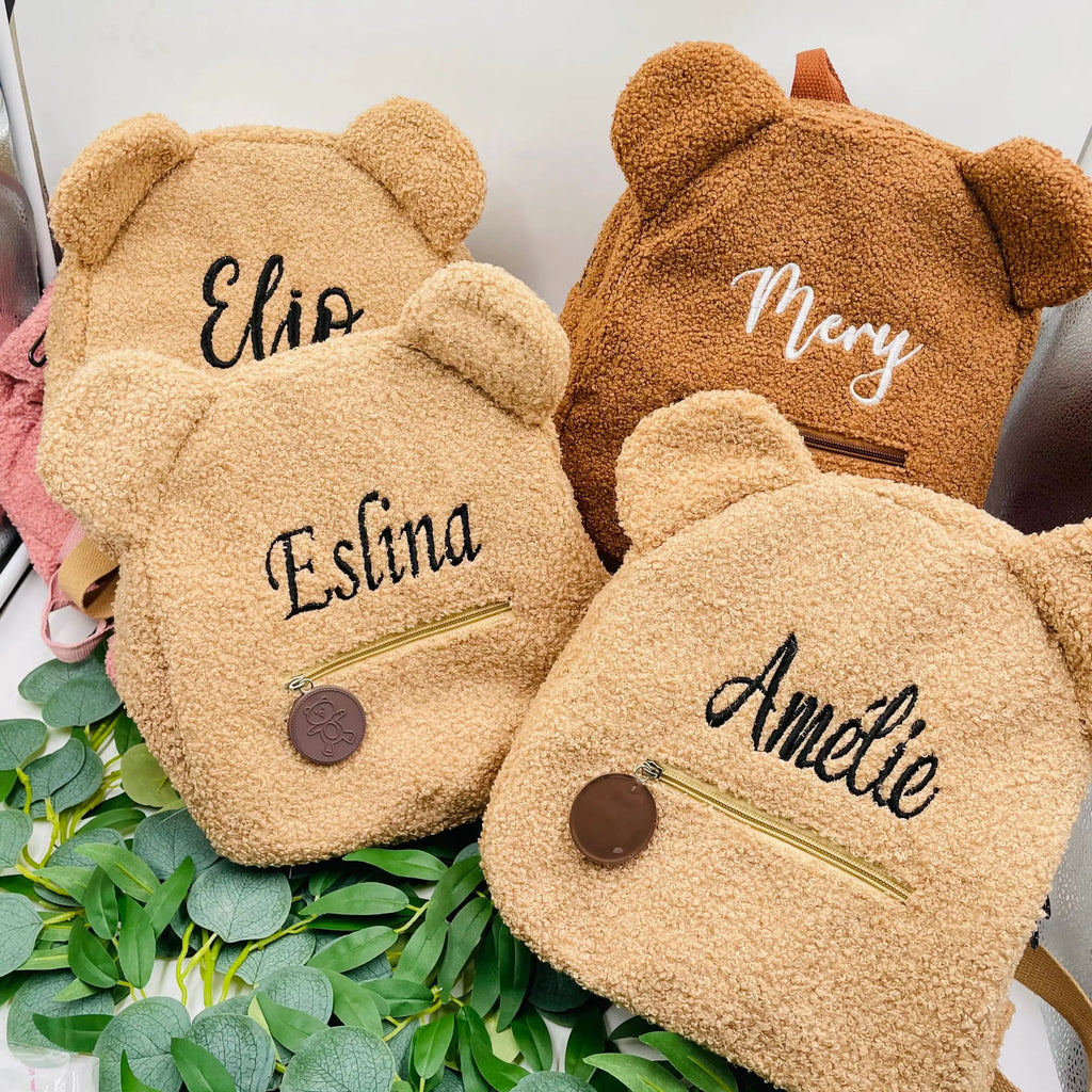 Teddy bear Personalized Embroidered Backpack