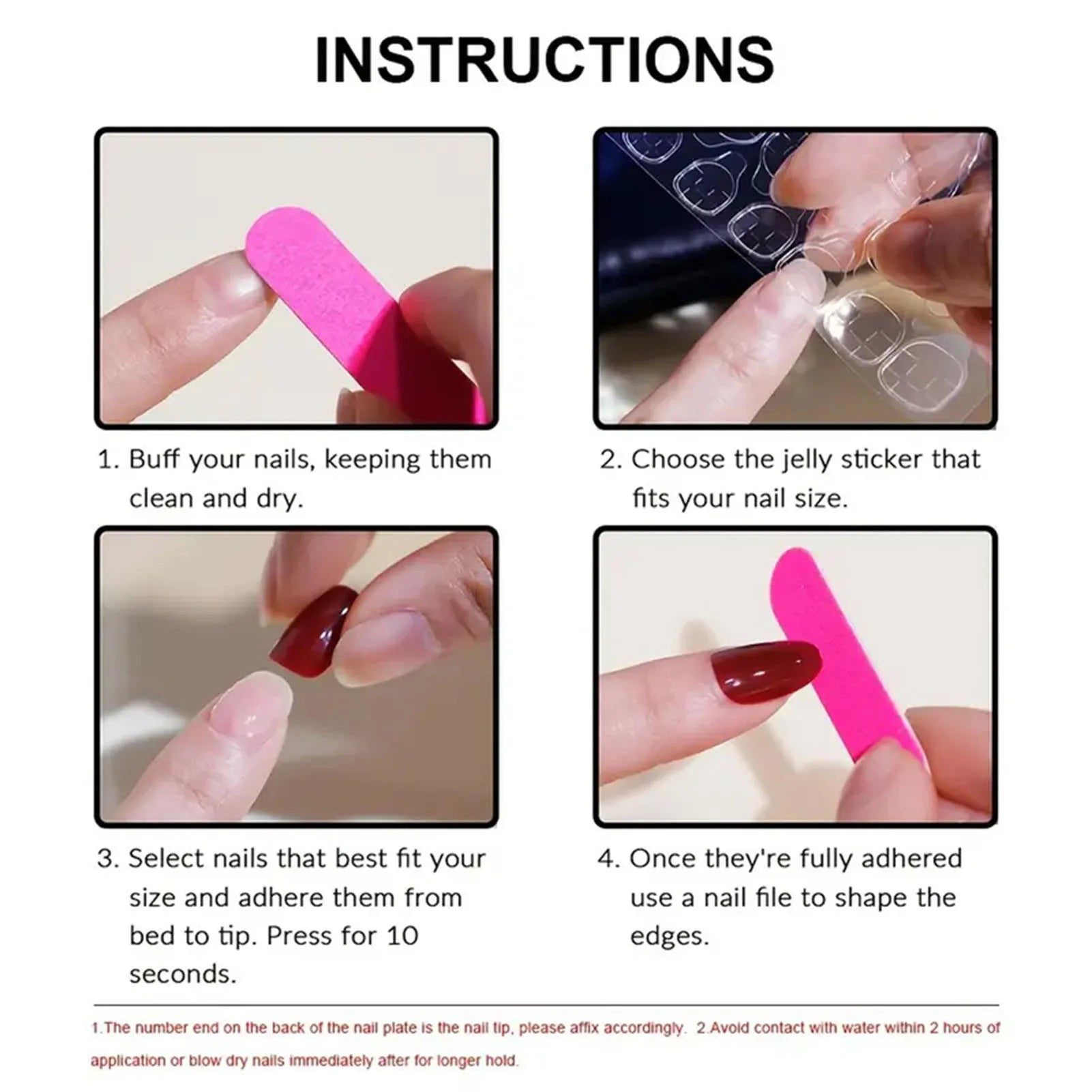 French tip Press on Nails