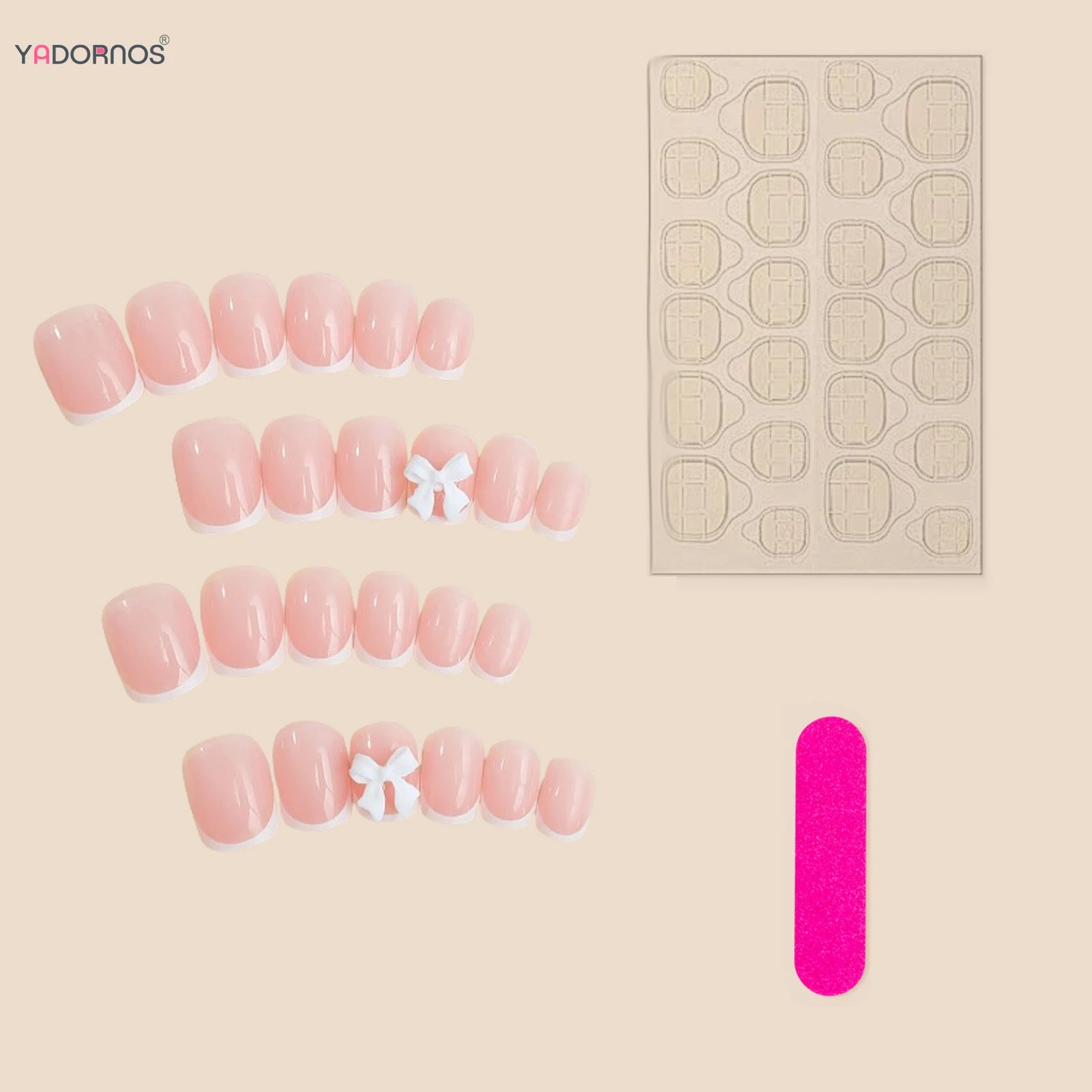 French tip Press on Nails